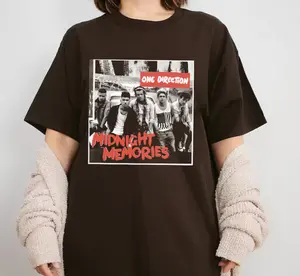 1 Direction World Tour Shirt, Iconic Midnight Memories Merch for Fans