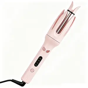 Women's 28mm Negative Ion Automatic Rotating Curling Iron - Automatic Curling Wand, US Plug Curlers & Straighteners with 4 Adjustable Heat Settings, Fast Heating, 1H Auto Shut Off, Portable Travel Hair Styling Tool