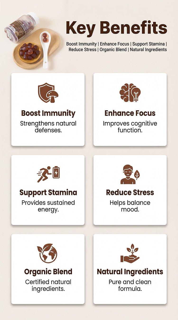 Boost Your Immunity Naturally!  DHOP 30,000mg Organic Mushroom Gummies