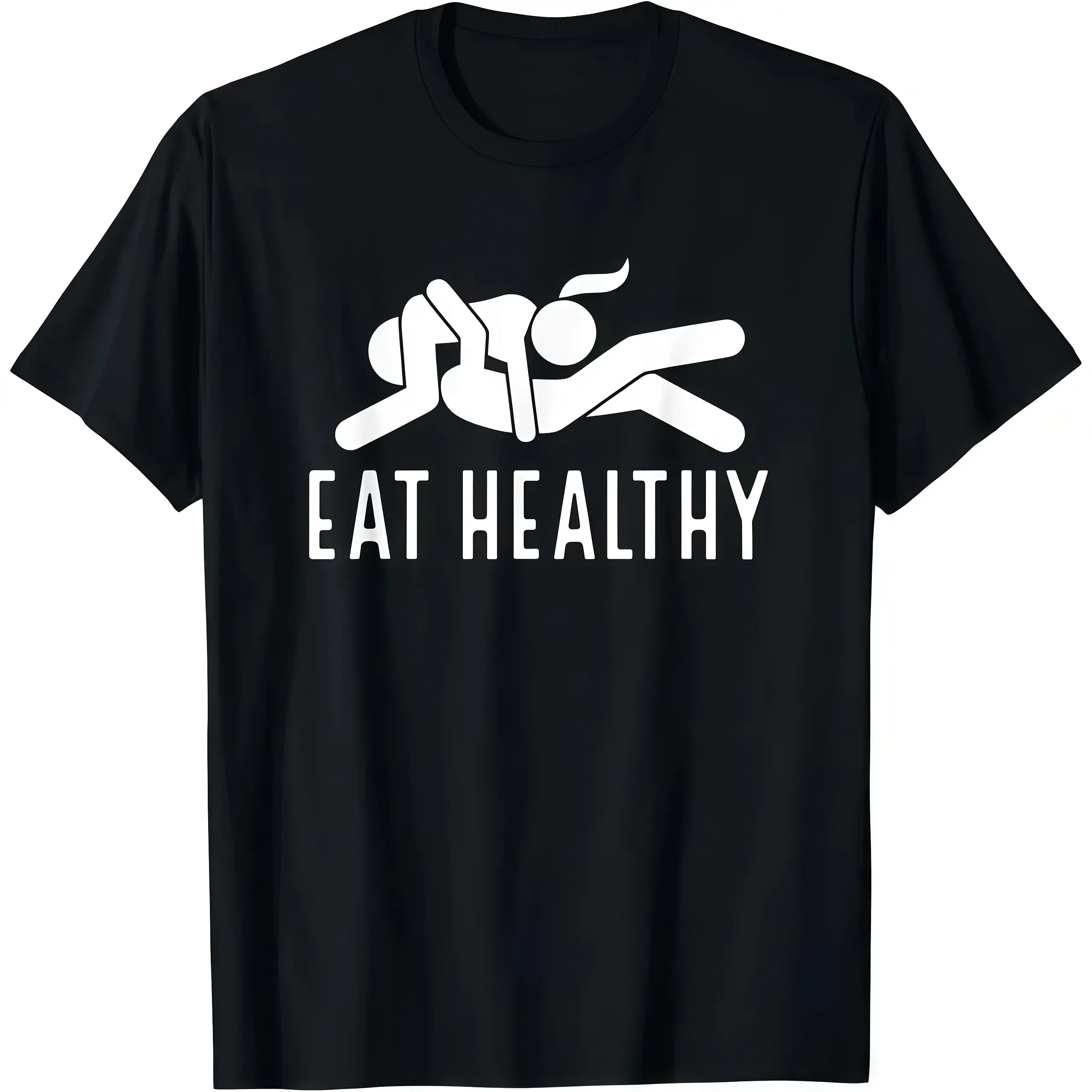 Women's Retro 90s Inspired Round Neck Shortsleeve 100% Cotton Fabric T-Shirt, Relaxed Fit Unisex Casual Streetwear Top, Funny Motivational Graphic, Breathable Soft Fitness Outfit