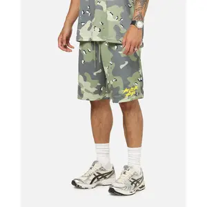 Carre Sideline Basketball Shorts Green Camo