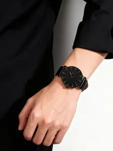1 men's business casual quartz watch, ideal for daily wear or gift giving on Valentine's Day and Father's Day