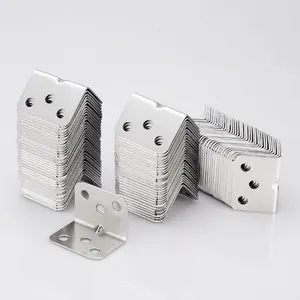 12/24/48pcs right angle corner bracket fasteners, used for furniture, tables, chairs, cabinets, L-shaped corner brackets, mounting brackets, fixing connectors, hardware accessories
