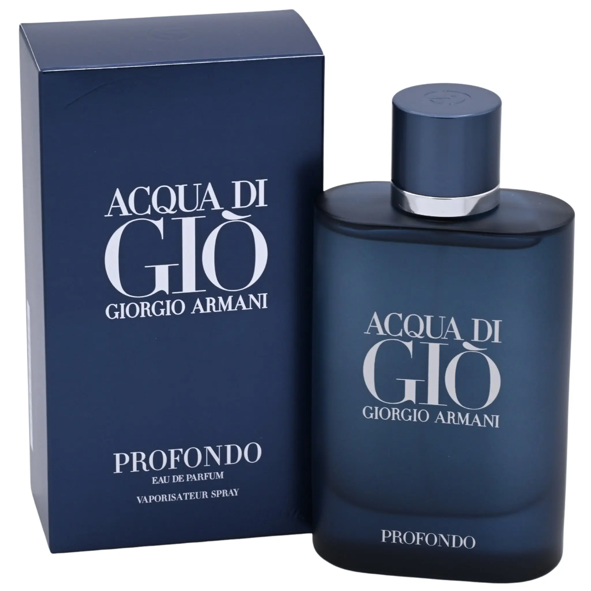 Giorgio Armani Acqua Di Gio Profondo EDP Spray, 4.2 oz Intense Fragrance Luxury-Inspired Non-Toxic Men's Perfume, New in Box