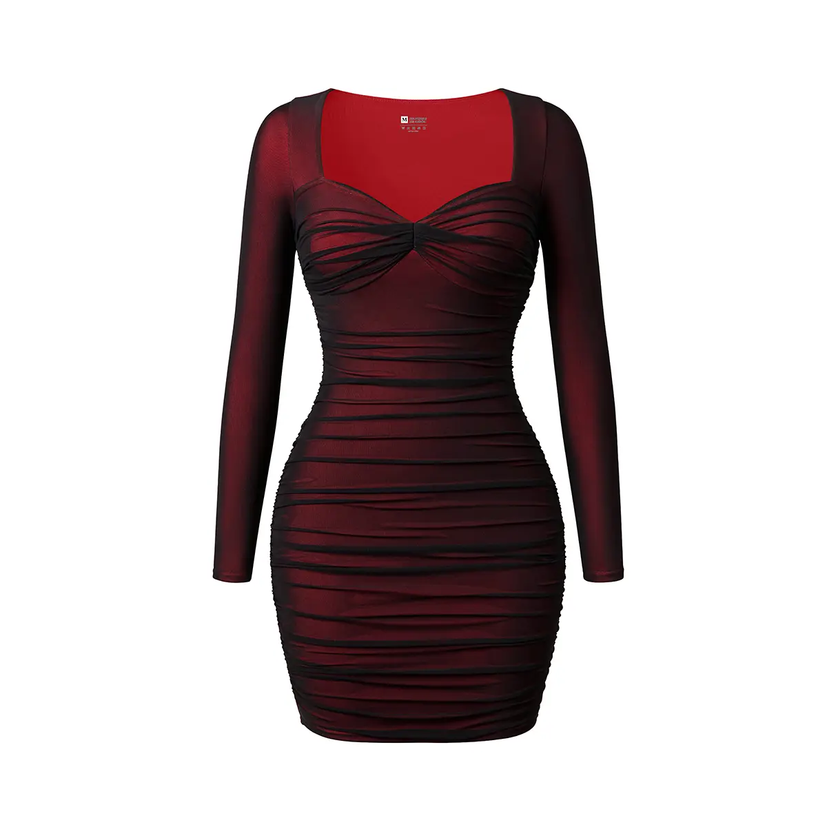 HYZ Women's Sexy Bodycon Long Sleeve Sweetheart Neck Color Block Mesh Ruched Mini Party Dress - TikTok Shop HYZ Women's Sexy Bodycon Long Sleeve Sweetheart Neck Color Block Mesh Ruched Mini Party Dress - TikTok Shop