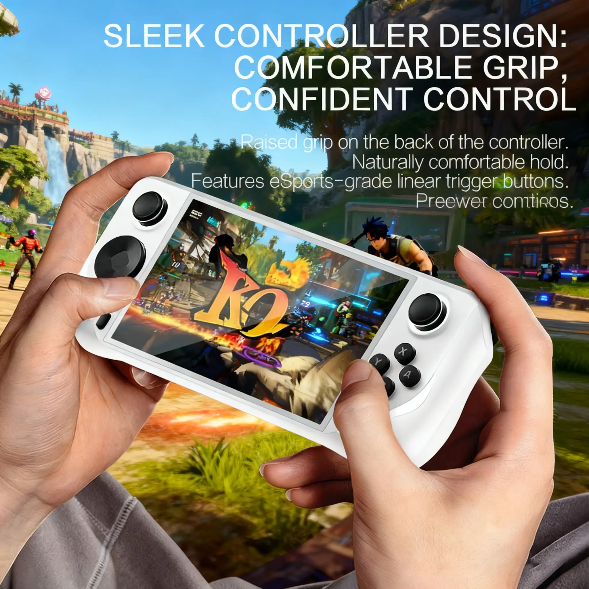 Portable Handheld Game Console E6, HD IPS Screen, 10+ Classic Emulators, Supports TF Card 64GB, Durable Abs Structure, Holiday Gift