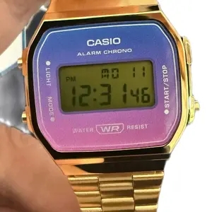 new Casio Vintage gold retro multicolor unisex watch