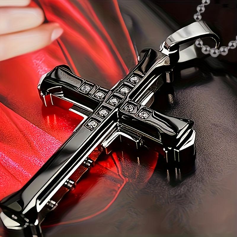 Men And Women with The Same Hot Fashion Fashion Easy Temperament Art Creative Dark Knight Cross Necklace