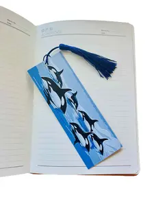 3D Textured Orca Bookmark with Free Domestic Shipping Unique Design for Book Lovers