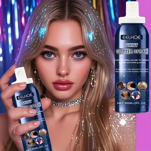 Party Glitter Hair Spray Multi-Purpose Body and Face Fine Mist Shimmering Shine Flakes, Radiant Shimmer, Body Shimmer Mist, Hair Glitter Spray, Metallic Sheen, Festive Glow, Lightweight Glitter, Even Spray Pattern