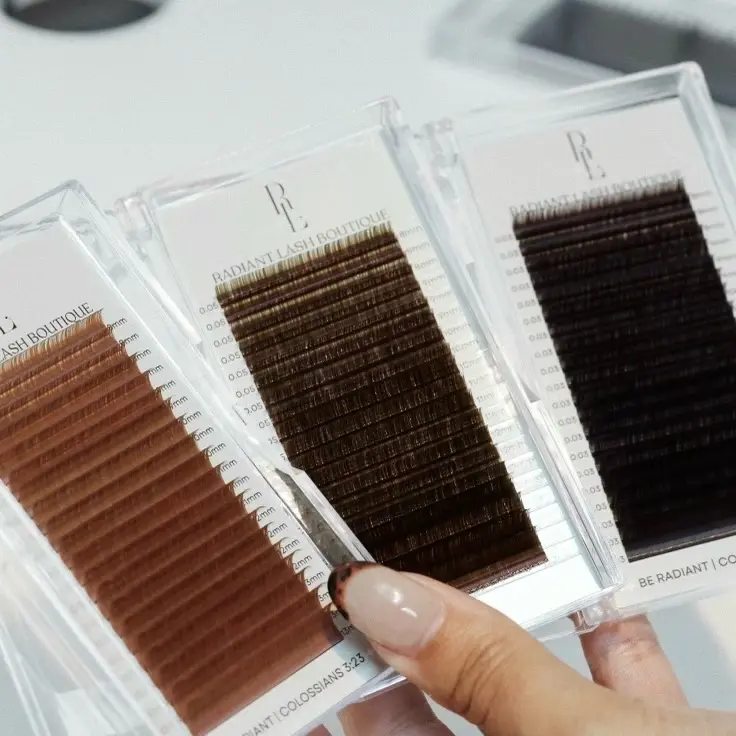 Cashmere Brown Eyelash Extension Trays