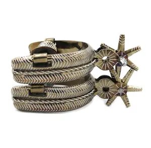 Espuelas Charras Doradas Mill Rayas  Mexican Spurs