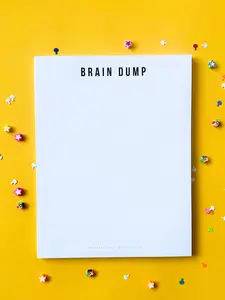 BRAIN DUMP NOTEPAD PLANNER - Catch-All for All Your Thoughts and Tasks