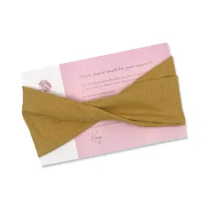 Marigold Ribbed Wide Twist Headband