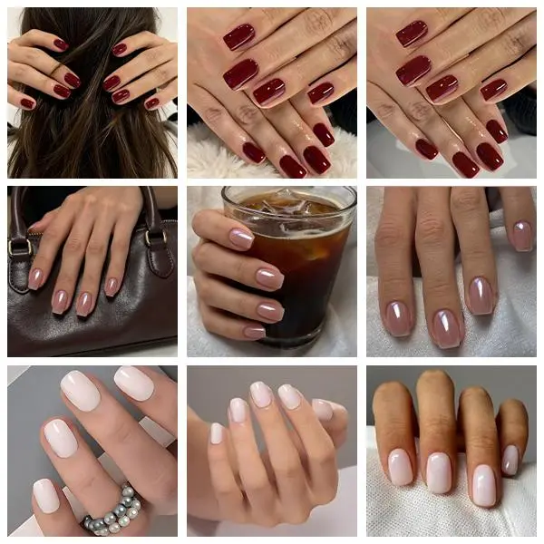 #Summervibes WINE ALLURE | BLUSH PEARL | MILKY GLOW Best-Sellers of New Arrival For Summer Press On Nail Collection