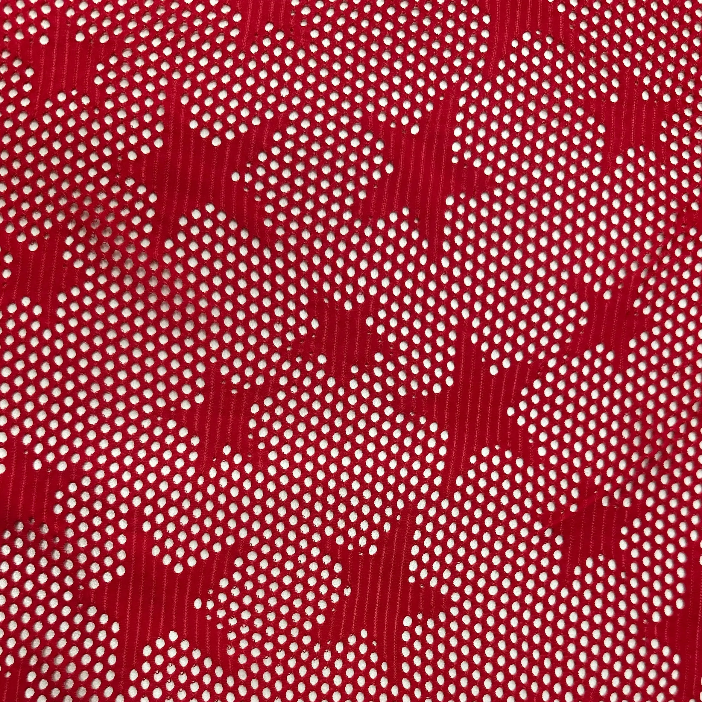 Knit Fabric - Stretch Geometric Star Shape Fishnet, Durable Poly-Spandex Blend for Cosplay Wear & Sportswear, 36" x 60", Uniforms, Trendy, Polyester Blend, Knit Texture, Fish Knit Stretch Fabric