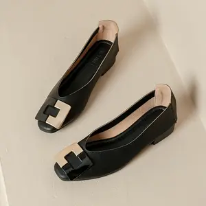 Square Toe Low-Cut Work Heels - 3CM Low Heel + Rubber Sole, Soft & Comfortable, Perfect for Office Wear Women Girl kitten heels wedge heels strappy heels gold heels