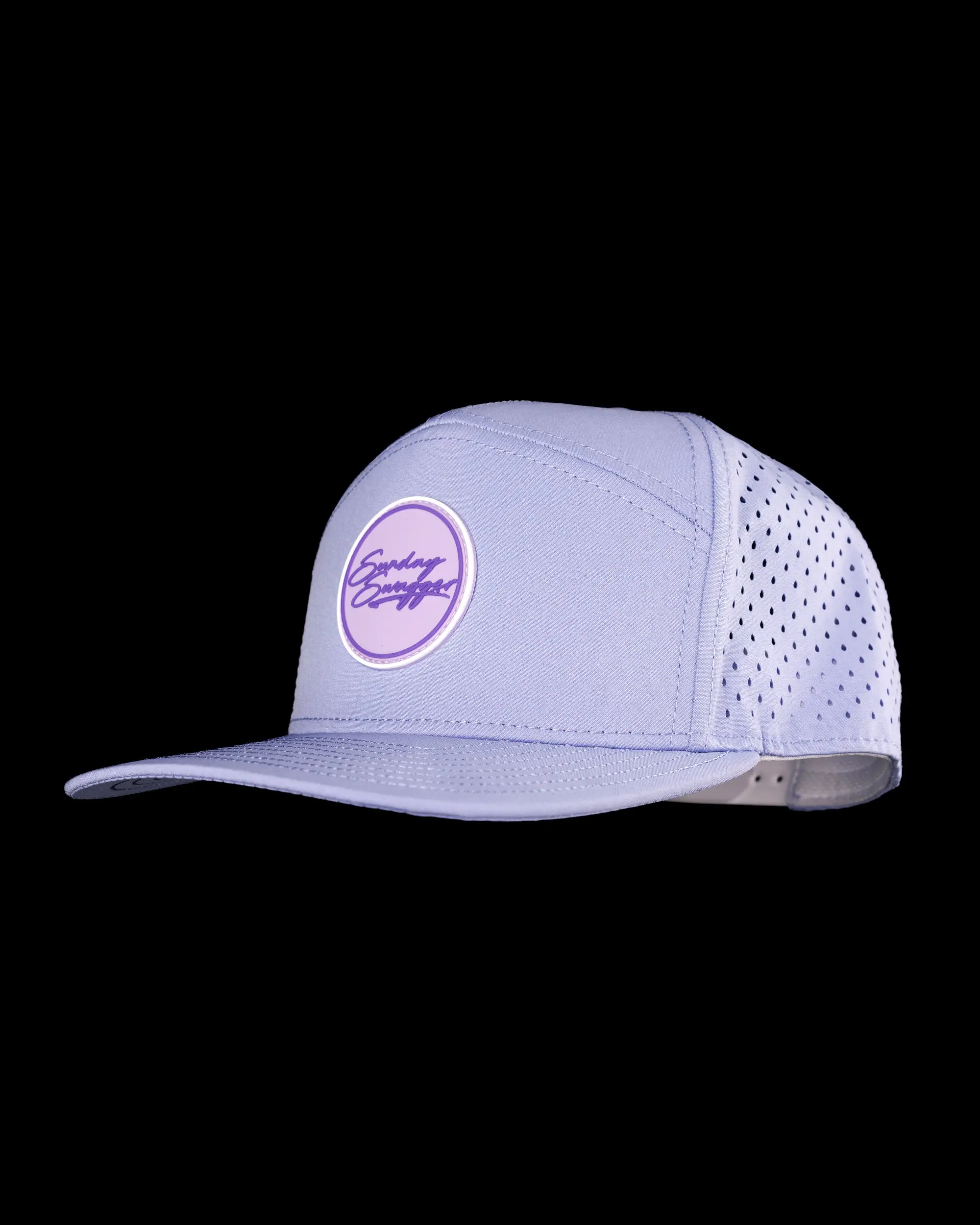 Swagger Flat Bill Snapback Hat - Lavender, Men's Snapback Hats for Fashion & Clothes Accessory Use, Men's Hats Snapback