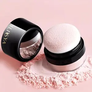 ILISYA oil control and makeup powder comes with puff, suitable for daily makeup, summer oil control, no makeup removal, sweat-proof, waterproof, Cosmetic Setting Powder, Makeup Setting Powder