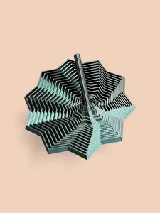 3D Printed Star Fidget Toy, Geometric Desk Spinner, Stress Relief Whirling Spiral
