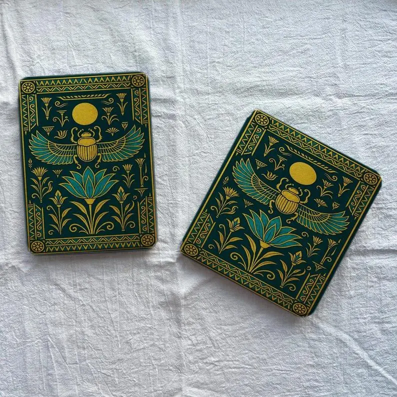 Egyptian Scarab Kindle Case With Hand Strap, Cover for Paperwhite 12th 7”, Kindle 2024, Fire 7, Kobo Clara BW Gift