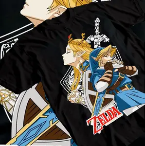The Legend of Zelda T-shirt Link To The Past Funny Anime  Anime Gift Manga Anime Tee Shirt Graphic Tee | Retro Anime 90s Shirt