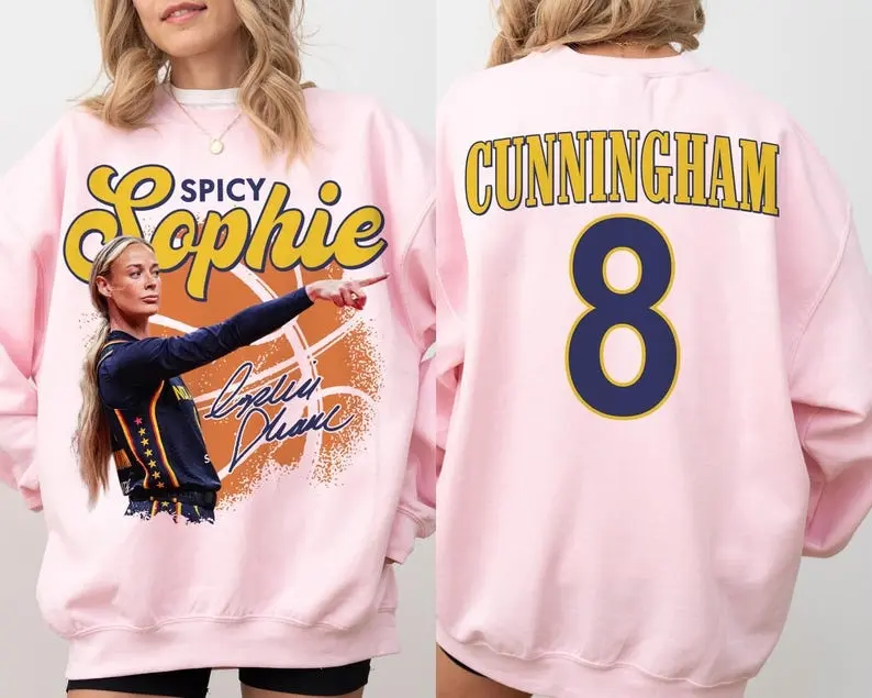 Spicy Sophie Cunningham Shirt Sweatshirt Hoodie, Double Sided Basketball Graphic Tee, Graphic Tee Apparel