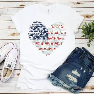 American Flag Shirt, American Flag Heart Shirt, Patriotic Shirt, USA Shirt, 4th of July Shirt, July 4th Shirt, Women's American Flag Shirt