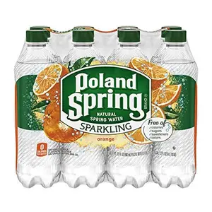 Spring Brand Sparkling Natural Spring Water, Mandarin Orange 16.9 Fl Oz, 8 Count