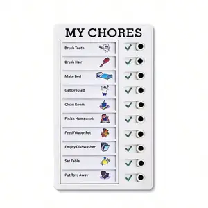 1pc Reusable Portable Chore Chart Memo Board - Perfect for Home and Travel Planning, Detachable and DIY, Keep Your To-Do List and Checklists Organized and Handy
