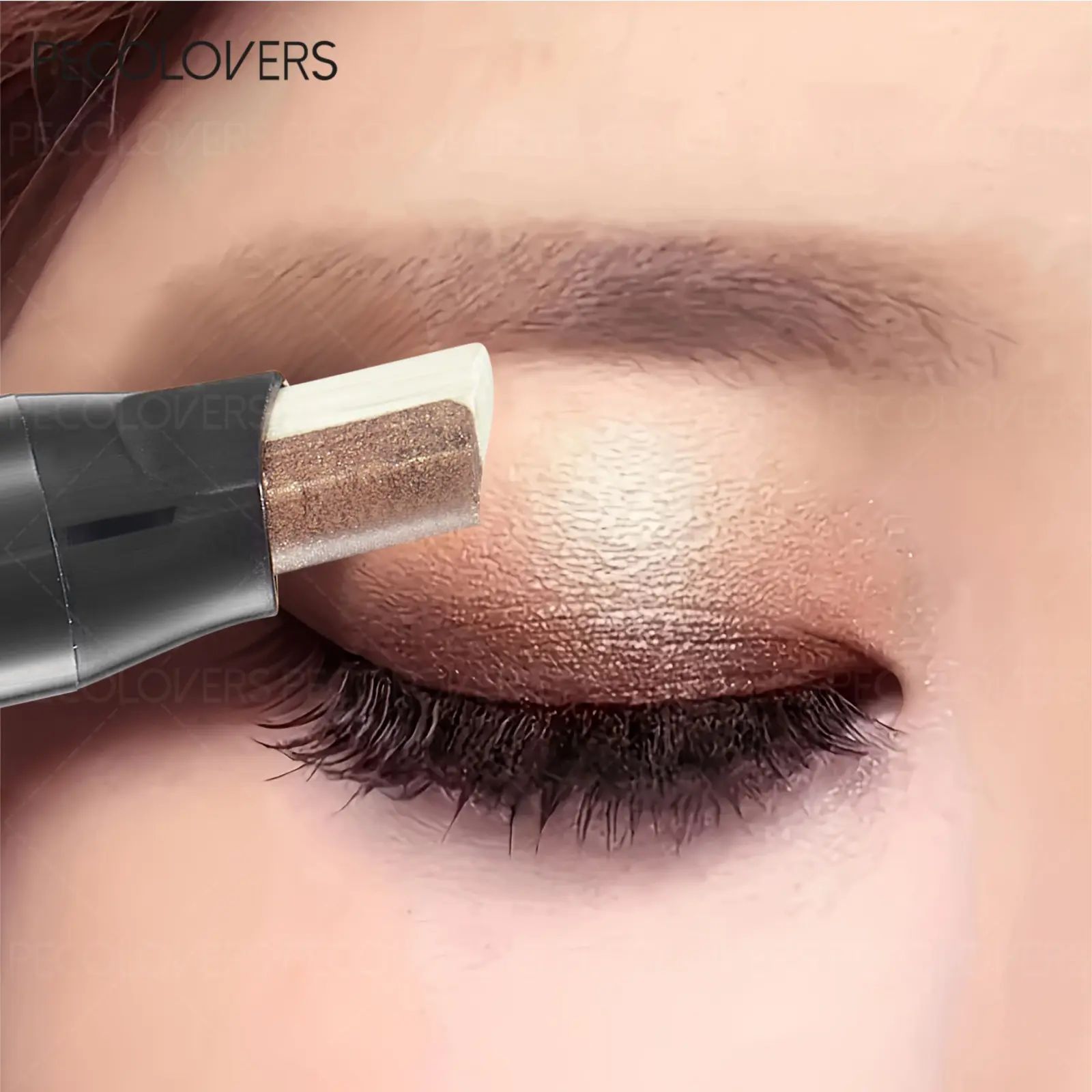 1PC Double Color Gradient Glitter Glossy Metallic Eyeshadow Stick - Waterproof Lasting Shimmer Metallic Eyeshadow Makeup, Ideal for Beginners, Perfect for Everyday Use & Travel | Great Valentine'S Day Gift