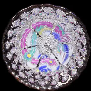 Silver Phoenix Flying Nightlight Cup - Construction Lamp - Crafts - Collectibles - Gifts - Handmade Products - Traditional Tea Cups - Ornaments