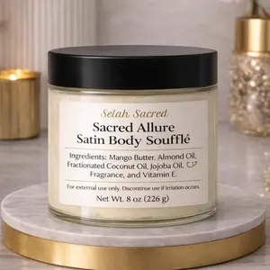Selah Sacred Sacred Allure Satin Body Soufflé – Luxury Whipped Body Butter