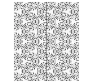 NextWall Zen Geo Screen Printed Peel and StickWallpaper NextWall Zen Geo Screen Printed Peel and StickWallpaper