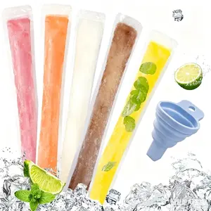Food-Grade Disposable Popsicle Bags, Fruit Jelly Bags, Ice Cream Popsicle Sticks, Long Strips, Homemade Ice Pop Bags, Kitchen Utensils, 10/50 Pcs