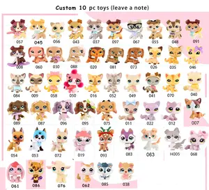 10 PC Custom Miniature Bobble Head Cat and Dog Figures Toy for Kids Collection Gift Unique Pet Designs (leave a notes)