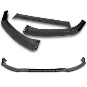 V-Style Front Bumper Lip Body Kit Spoiler Compatible with 2017 - 2018 Audi A4 B9 Bumper (Fit On Standard Package Bumper Only)