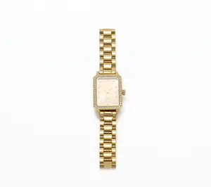 Diamonique Stainless Steel Adjustable Watch