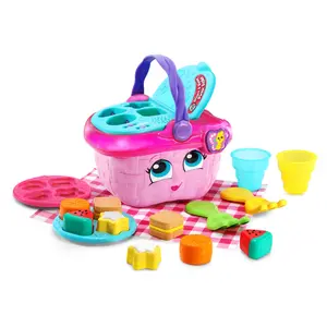LeapFrog Shapes and Sharing Picnic Basket, Multicolor Role Play Toy for Infants