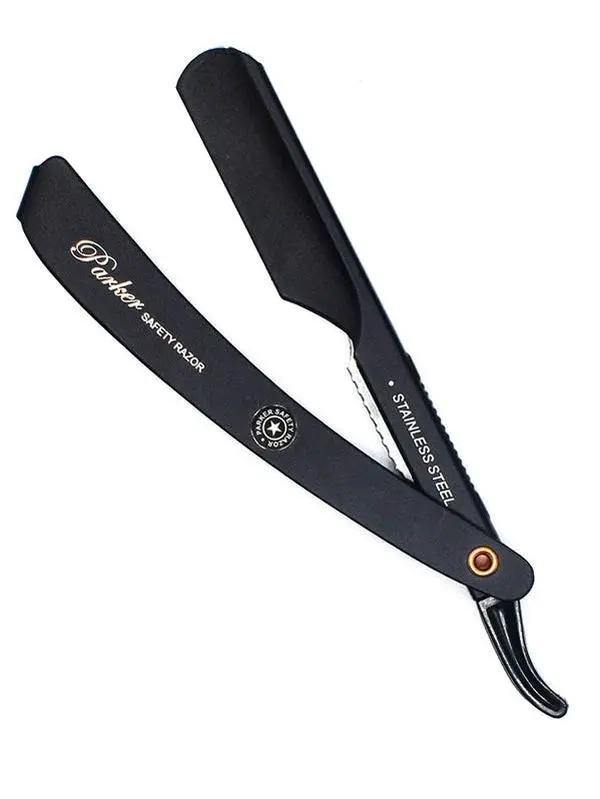 Parker Stainless Steel "Black" Adjustable Barber Razor