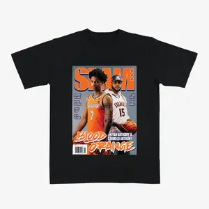 Kiyan Anthony SLAM Cover T-Shirt, Vintage Basketball Graphic Tee Featuring Blood Orange Syracuse Legacy Design, College Hoops Fan Gift