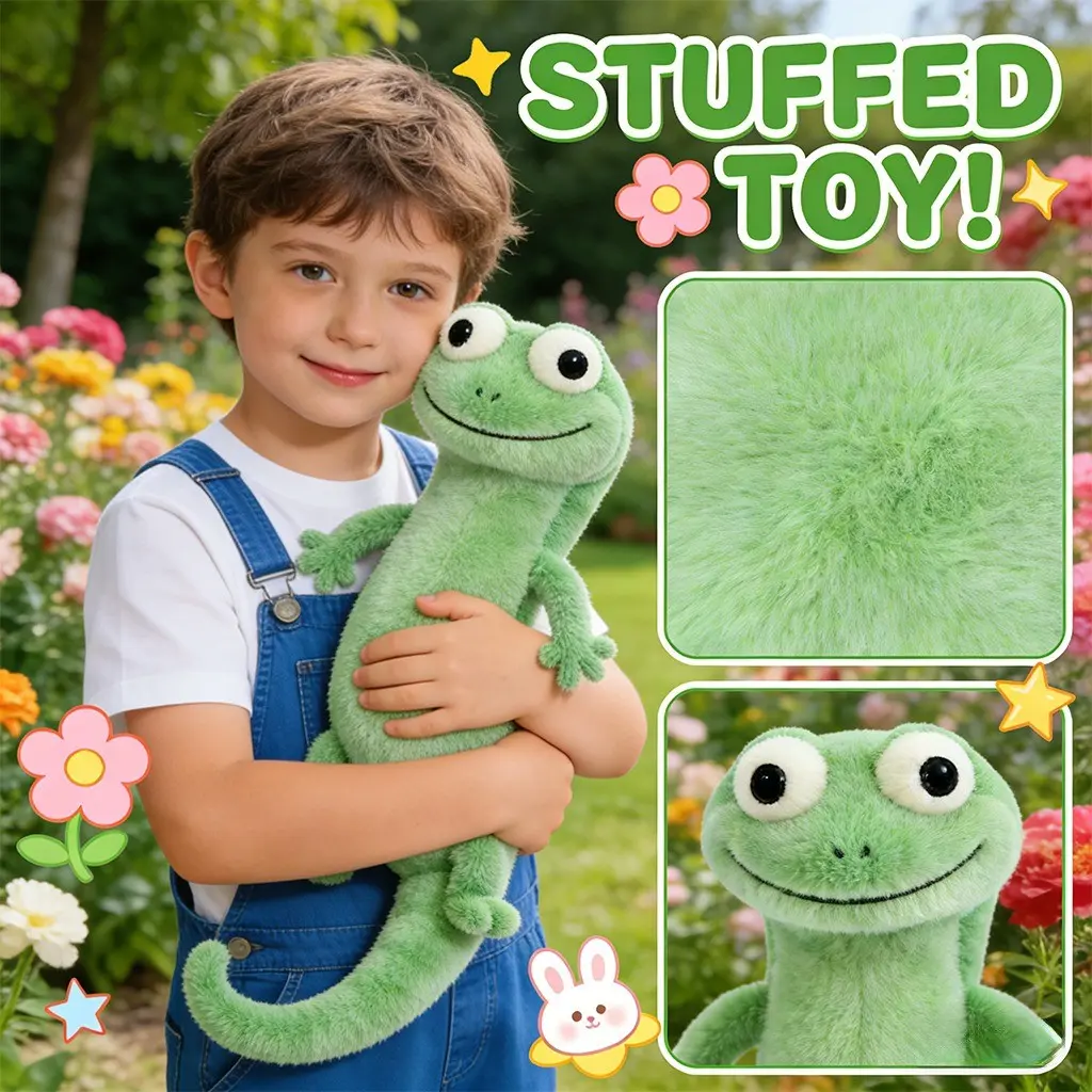 Lizard Plush Toy Doll, Soft Stuffed, Super Soft Touch Comfortable, Perfect for Hugging, Soothing Toy, Home Bedroom Decor, Holiday Gift