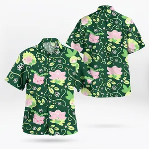 2026 Hot Hawaiian Shirt - Shorts Sets PKM [FREESHIP] Fresh Summer – Youthful – Bold with the Grass type Hawaiian Shirt