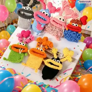 Ugly Cute Handmade Crochet Monster Key Cover, Funny Car & Home Key Protector, Soft Quirky Keychain Accessory, Adorable Plush Key Sleeve, Unique Small Gift for Women Teens Friends, Cute Bag Charm Novelty