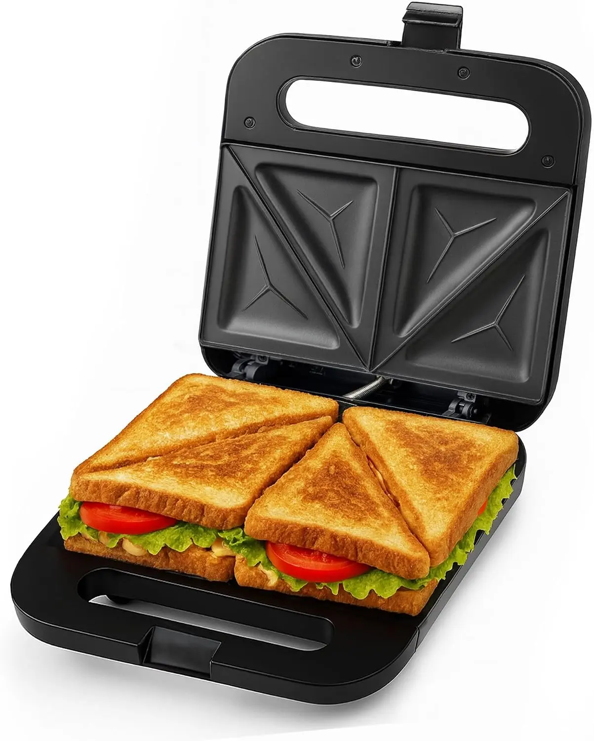 Sandwich Maker, 750W Non-Stick Plates, Black GPS401B
