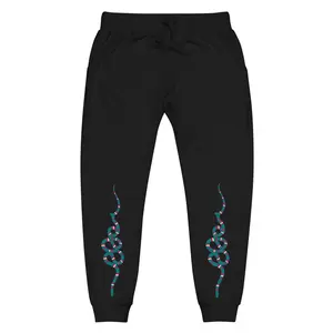 Teal Snake Unisex fleece sweatpants