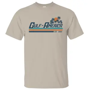 Gulf of America Shirt, Gulf Coast Shirt, Texas Mississippi Florida Beach Crewneck Unisex Cotton T-shirt for Men for Women