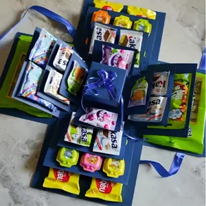 5-Layer Surprise Elegant Gift Box Set with Lid for Birthdays Weddings and Proposals, Multi-Functional DIY Party Gift Packaging Kit, Themed Paper Material and Multi-Compartment Display Box