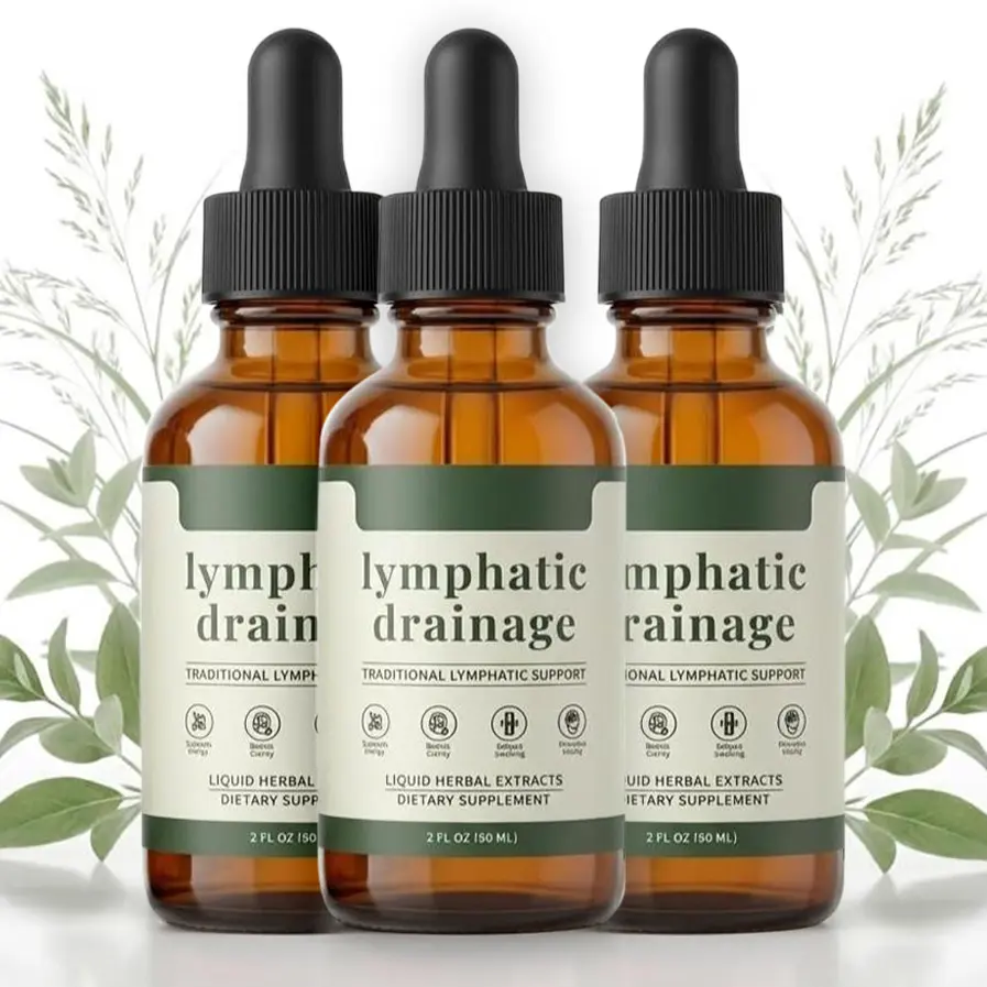 3pcs Lymphatic Drainage Drops，Organic Lymphatic Drainage Supplement, Boosts Immunity Vitality, Portable Dropper Design, Supports Lymphatic Health,2 Fl Oz，Healthcare Natural #SummerVibes