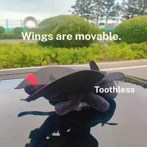 Toothless Car Exterior Decoration Wing Movable Roof Sunroof Decoration Doll Motorcycle Helmet Small Accessories Hanging Decoration Car Ornament